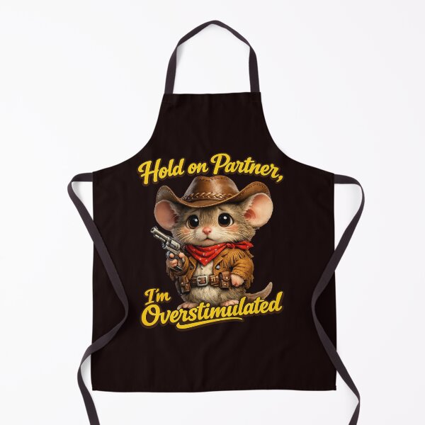Item preview, Overstimulated Cowboy Zippy Mouse Cartoon Design, Zippy Graphic Tee designed and sold by Zippy Creation.