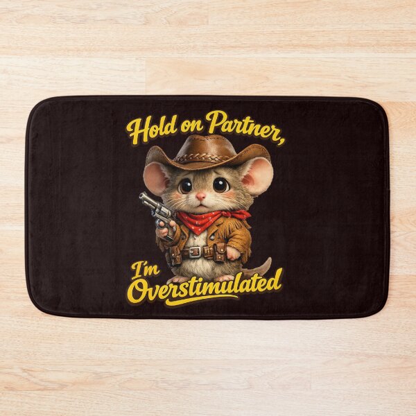 Item preview, Overstimulated Cowboy Zippy Mouse Cartoon Design, Zippy Graphic Tee designed and sold by Zippy Creation.