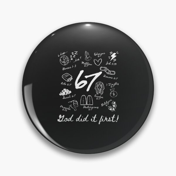 Item preview, Vintage God Did It First 67 Six Seven Meme Christian Bible  designed and sold by FrankIsabel.