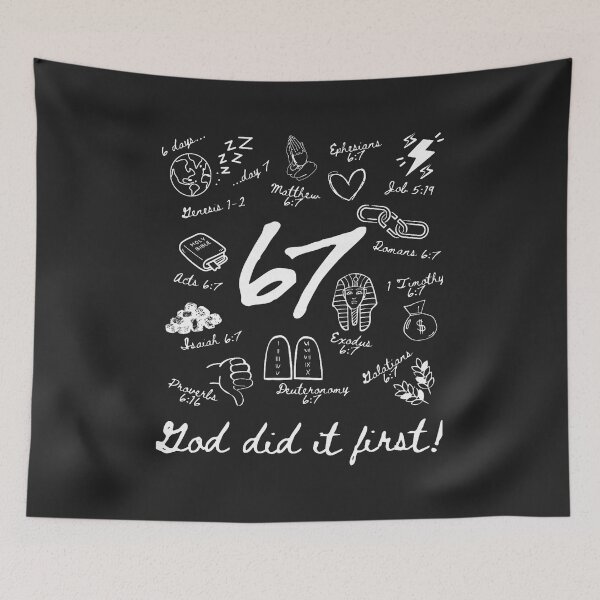 Item preview, Vintage God Did It First 67 Six Seven Meme Christian Bible  designed and sold by FrankIsabel.