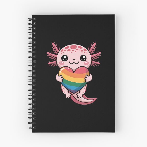 Item preview, Gay Pride Axolotl Heart Rainbow Flag LGBT designed and sold by EllenJast.