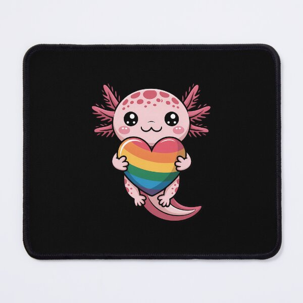Item preview, Gay Pride Axolotl Heart Rainbow Flag LGBT designed and sold by EllenJast.