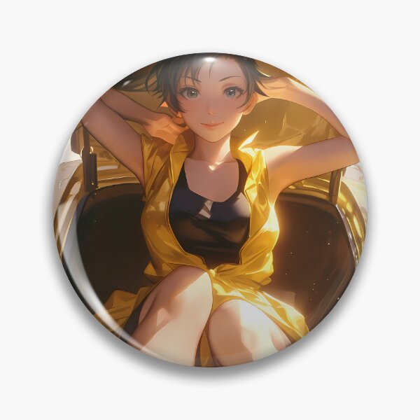 Artikelvorschau, Karen Araragi Bakemonogatari Anime Girl Waifu Yellow Car Summer Energy entworfen und verkauft von Tokyonomad.