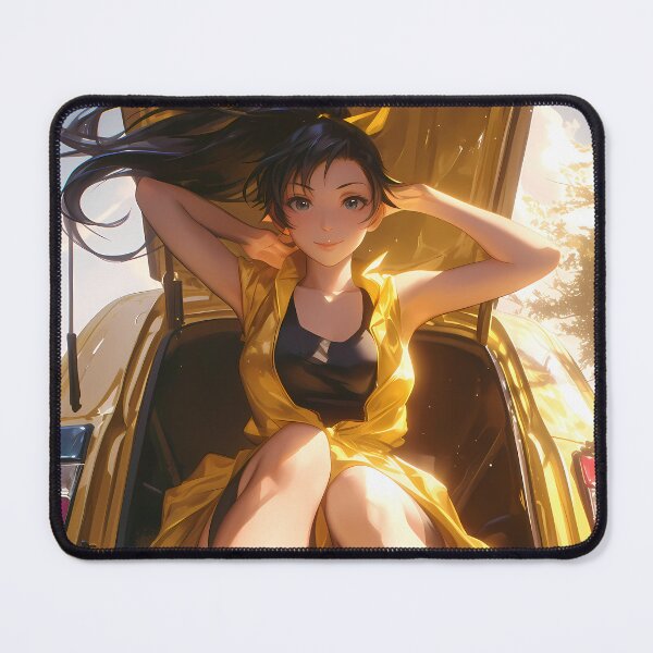 Item preview, Karen Araragi Bakemonogatari Anime Girl Waifu Yellow Car Summer Energy designed and sold by Tokyonomad.