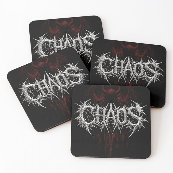 Item preview, Chaos Dark Metal Logo designed and sold by Natureframe Studio.