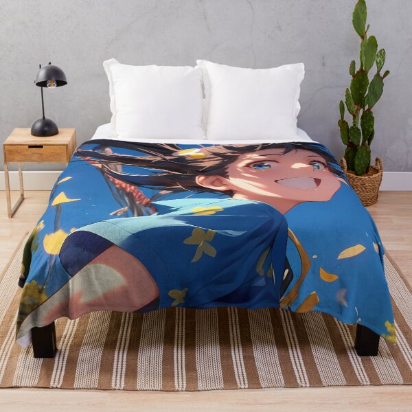 Item preview, Tsukihi Araragi Bakemonogatari Anime Girl Waifu Bright Leaves Joyful Street designed and sold by Tokyonomad.