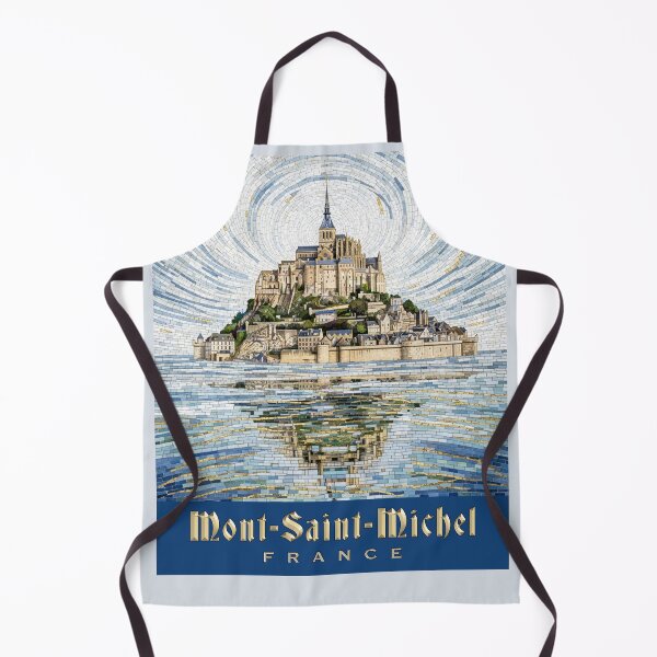 Item preview, Mont-Saint-Michel France - Radiant Abbey Mosaic Reflection Art designed and sold by FrancophileFun.