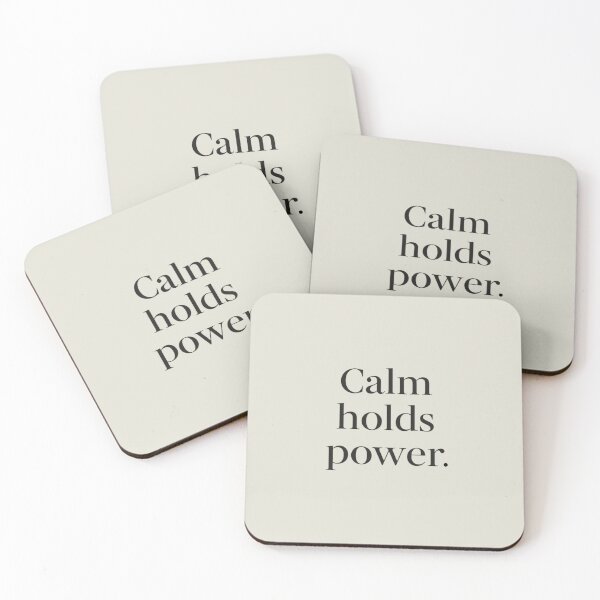 Item preview, Calm Holds Power – Minimal Confidence Quote designed and sold by Irene Catchmind.