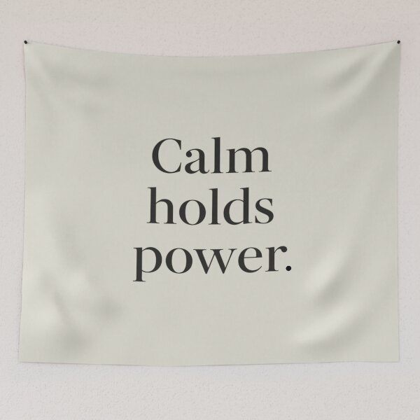 Item preview, Calm Holds Power – Minimal Confidence Quote designed and sold by Irene Catchmind.