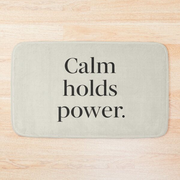 Item preview, Calm Holds Power – Minimal Confidence Quote designed and sold by Irene Catchmind.