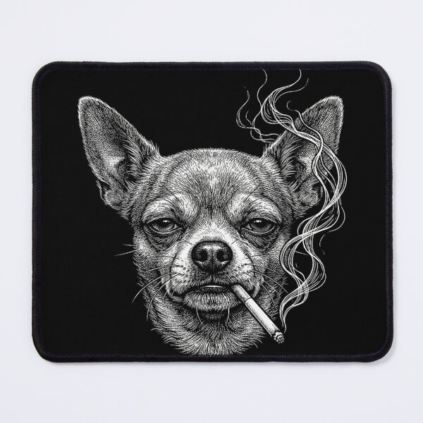 Item preview, Dog Smoking Cigarette Funny Chihuahua Meme designed and sold by tarikusa02.