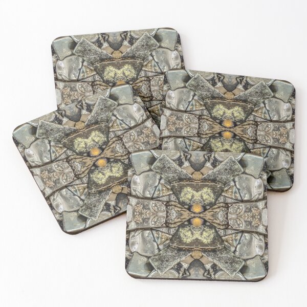 Item preview, Runic Stone – Mirrored Earth Pattern —  Norse Geometry designed and sold by aadventures.