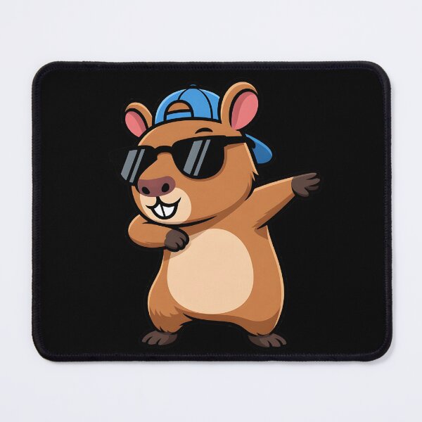 Item preview, Capybara with Cap and Sunglasses designed and sold by Clauxel.