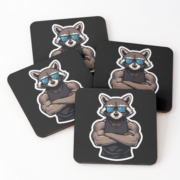 Item preview, Savage Gym Raccoon Workout Motivation Street Fitness Design designed and sold by Shanker-studio.