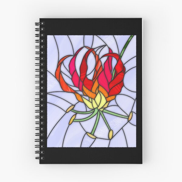 Item preview, Fire Lily Stained Glass designed and sold by EBParsley.