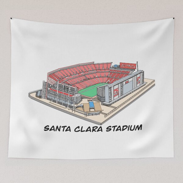 Item preview, Drawing/Sketching Santa Clara Stadium designed and sold by GaalArt.