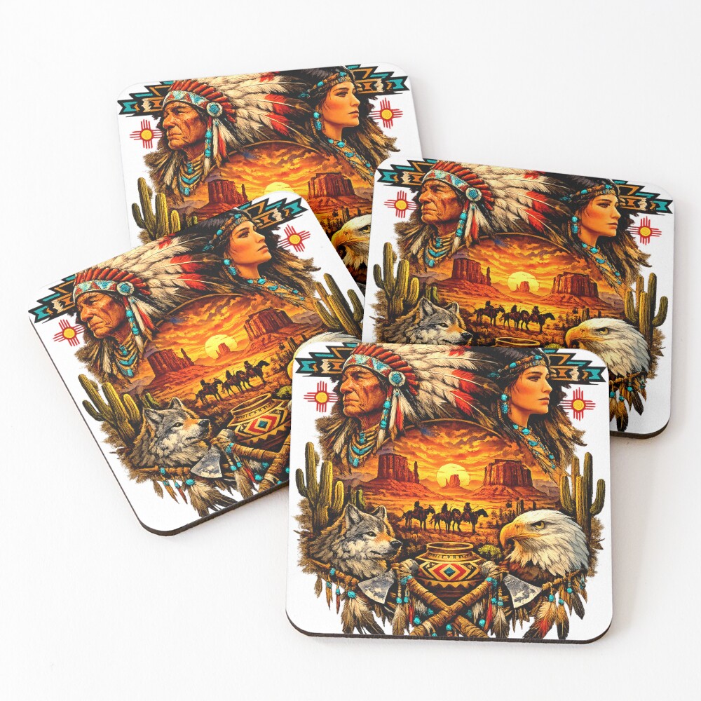 Item preview, Coasters (Set of 4) designed and sold by NativeGraffix.