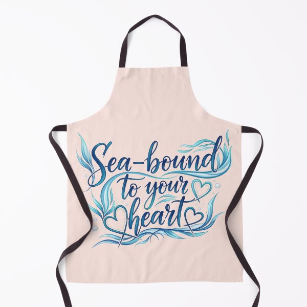 Item preview, Sea-Bound to Your Heart – Coastal Valentine Typography Design designed and sold by Sea Gem.