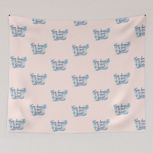 Item preview, Sea-Bound to Your Heart – Coastal Valentine Typography Design designed and sold by Sea Gem.
