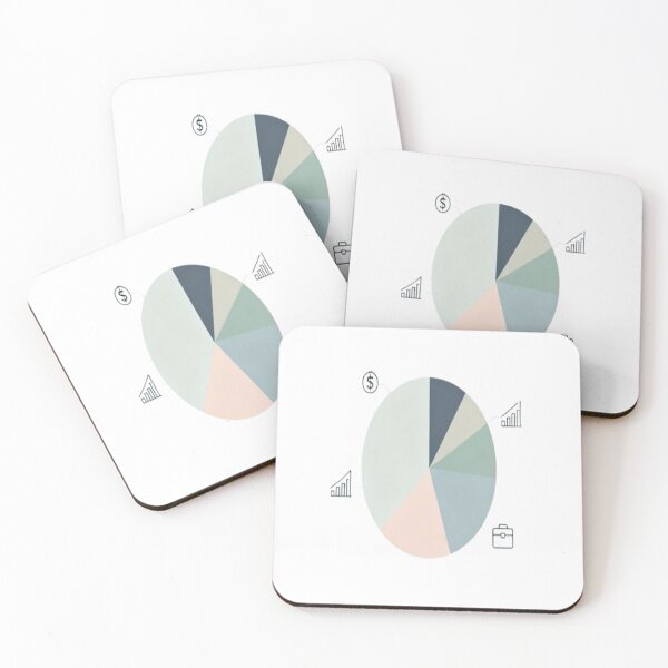 Item preview, Segmented Insight – Abstract Pie Chart with Financial Icons designed and sold by Cristhian Almanza.
