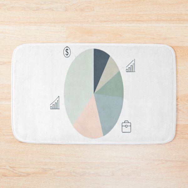 Item preview, Segmented Insight – Abstract Pie Chart with Financial Icons designed and sold by Cristhian Almanza.