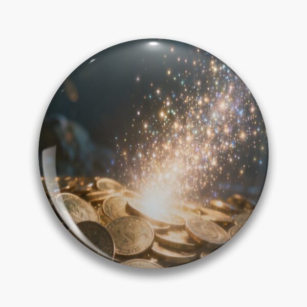 Item preview, Crypto Burst – Magical Bitcoin Coins with Glowing Sparkles designed and sold by Cristhian Almanza.