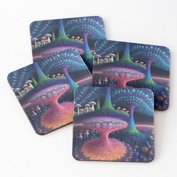 Item preview, Psychedelic Mushroom Space  designed and sold by AuroraXGreen.
