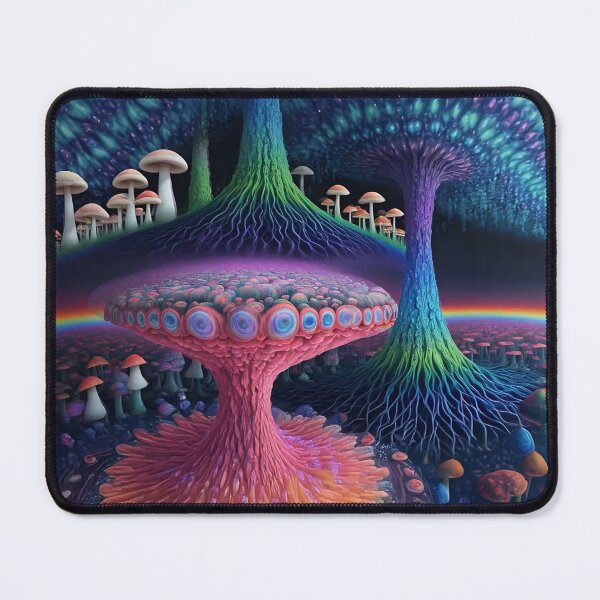 Item preview, Psychedelic Mushroom Space  designed and sold by AuroraXGreen.