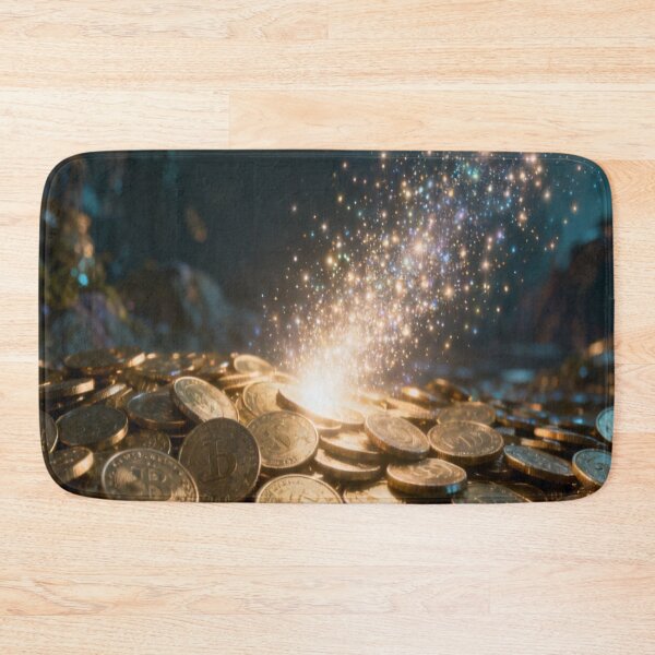 Item preview, Crypto Burst – Magical Bitcoin Coins with Glowing Sparkles designed and sold by Cristhian Almanza.