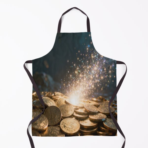 Item preview, Crypto Burst – Magical Bitcoin Coins with Glowing Sparkles designed and sold by Cristhian Almanza.