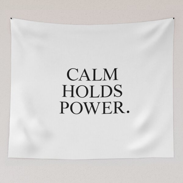 Item preview, Calm Holds Power – Minimal Confidence Quote designed and sold by Irene Catchmind.