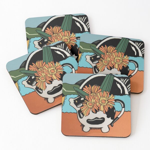 Item preview, Cow Teapot with Flowers 2026 designed and sold by Donnahuntriss.