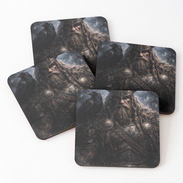 Item preview, Raven Viking Warrior – Odin’s Norse Mythology Dark Fantasy designed and sold by Zen-pattenrs.