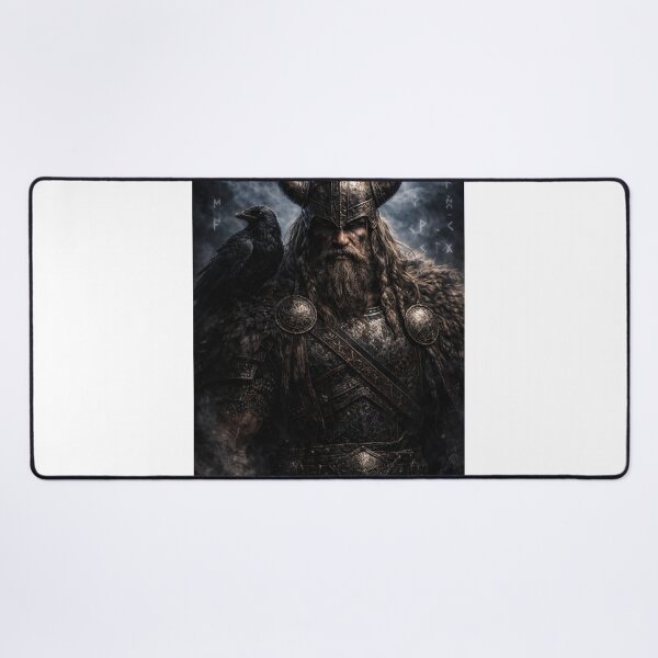 Item preview, Raven Viking Warrior – Odin’s Norse Mythology Dark Fantasy designed and sold by Zen-pattenrs.