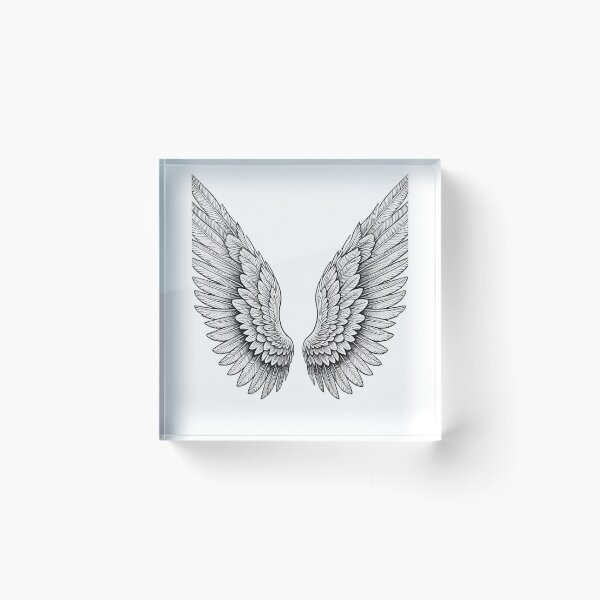 Item preview, Angel Wings Feather Illustration designed and sold by Attivibe-1.