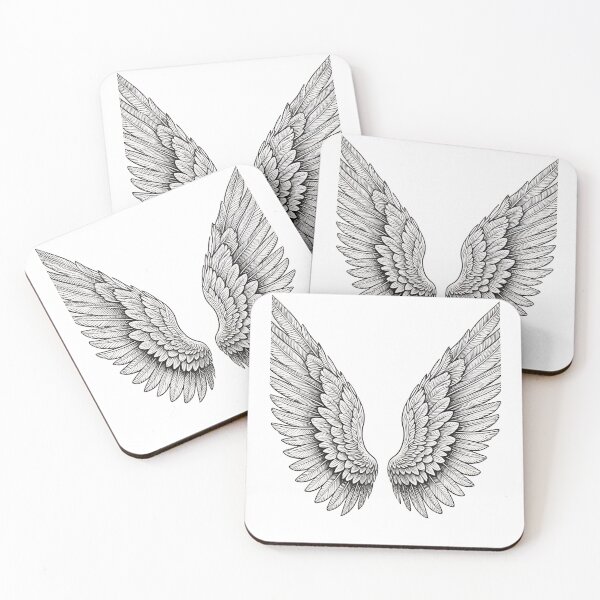 Item preview, Angel Wings Feather Illustration designed and sold by BunnyLove003.