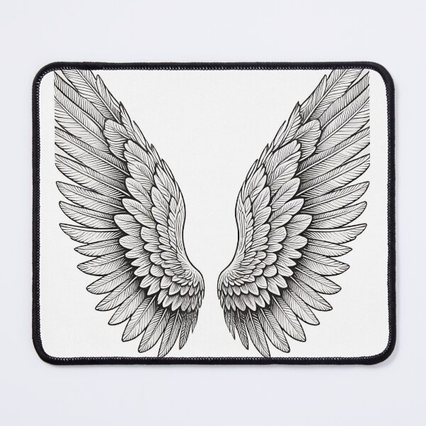 Item preview, Angel Wings Feather Illustration designed and sold by Attivibe-1.