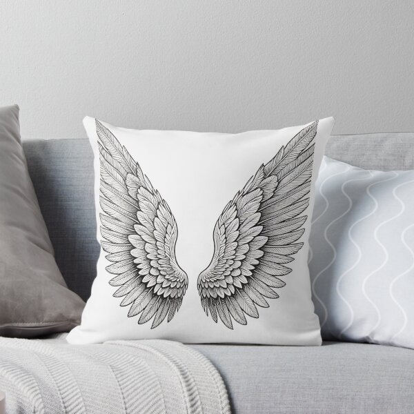 Item preview, Angel Wings Feather Illustration designed and sold by Attivibe-1.