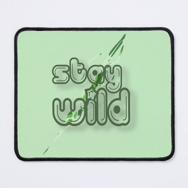 Item preview, Stay Wild – Bold Streetwise Slogan with Green Lightning Bolt designed and sold by ArtGMerch.