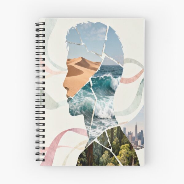 Item preview, Elemental Self – Segmented Silhouette with Nature and Cityscapes designed and sold by Cristhian Almanza.