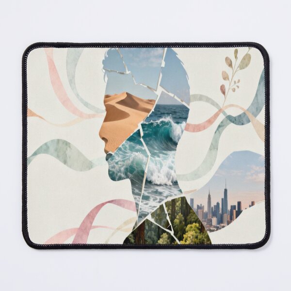 Item preview, Elemental Self – Segmented Silhouette with Nature and Cityscapes designed and sold by Cristhian Almanza.