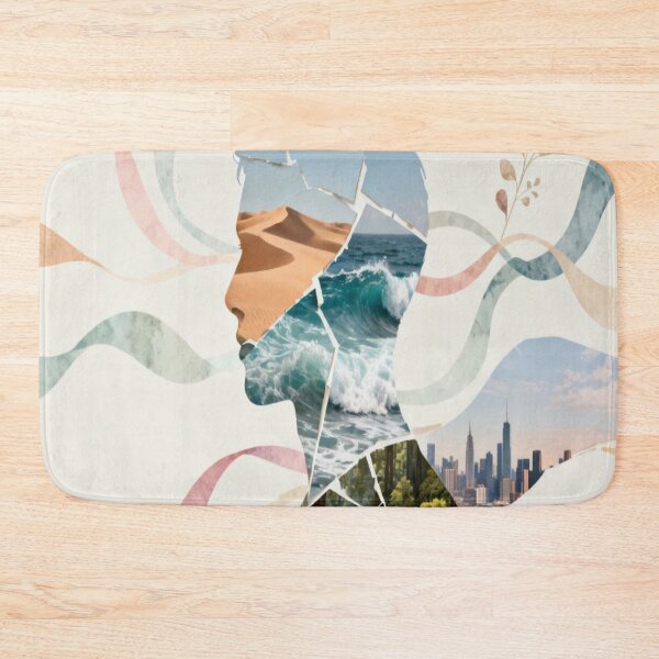 Item preview, Elemental Self – Segmented Silhouette with Nature and Cityscapes designed and sold by Cristhian Almanza.