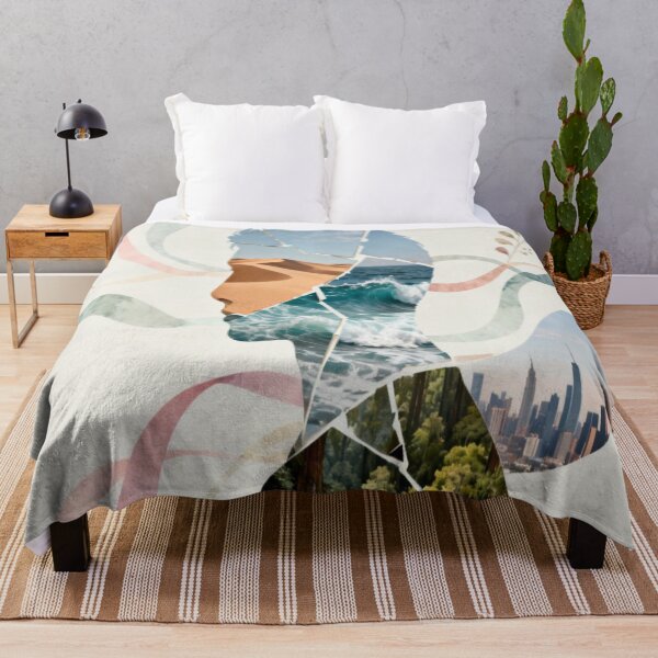 Item preview, Elemental Self – Segmented Silhouette with Nature and Cityscapes designed and sold by Cristhian Almanza.