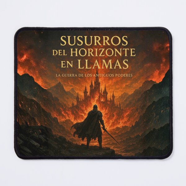 Item preview, Epic Fantasy Notebook – Whispers Between Fire and Ruins designed and sold by Anomaly 404 Error.