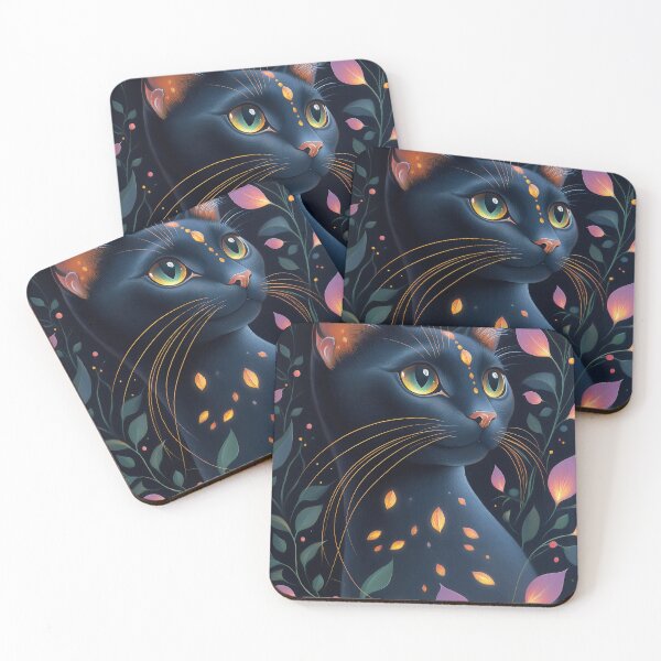 Item preview, Bombay Cat Mystic Nature Night Leaves Glow designed and sold by mildaclairmo.