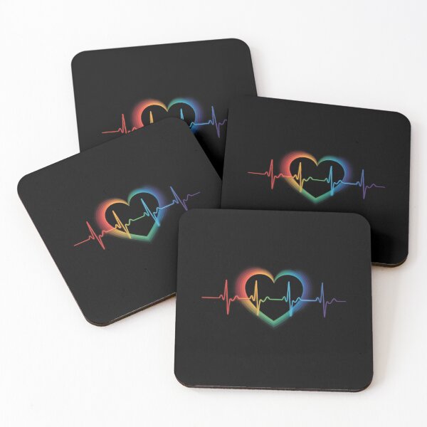 Item preview, CSD Gay Pride Love Wins Queer Rainbow Heartbeat LGBT designed and sold by IdunayaStore.