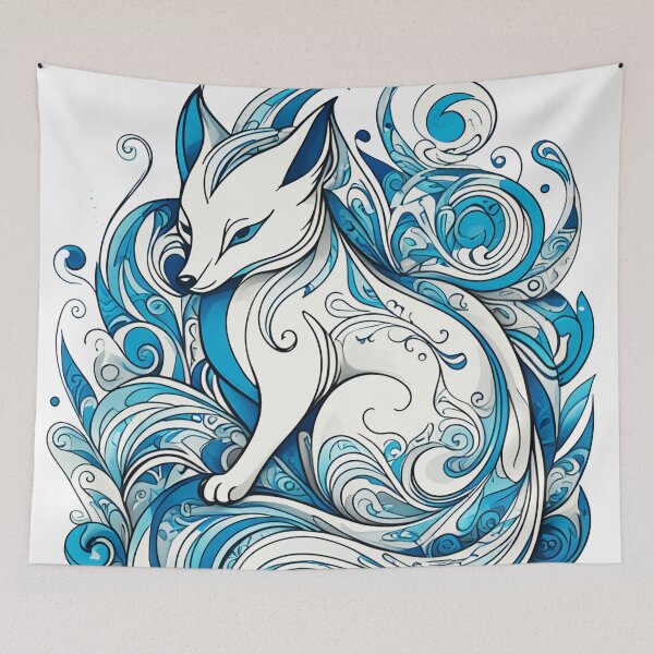 Item preview, blue fox designed and sold by aliraweb.