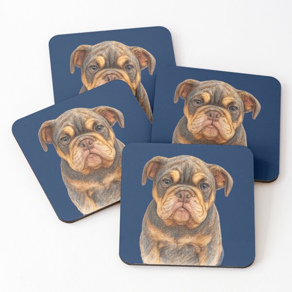 Item preview, Chocolate & Tan Bulldog puppy  designed and sold by Juzzy72.