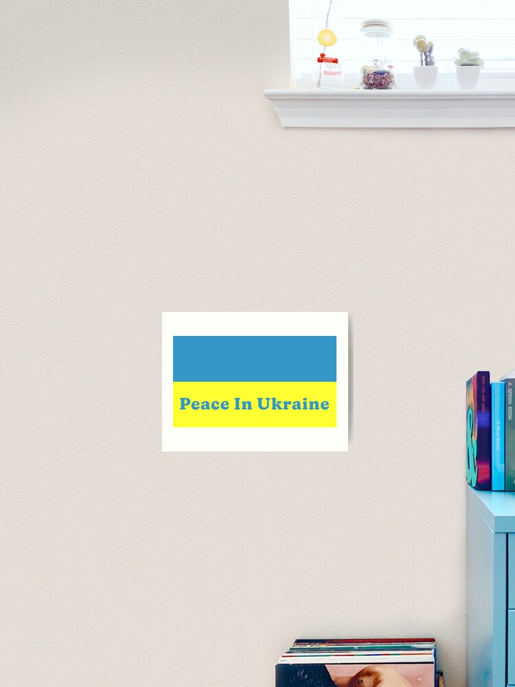 Thumbnail 2 of 3, Art Print, Peace In Ukraine designed and sold by Normbot2000.
