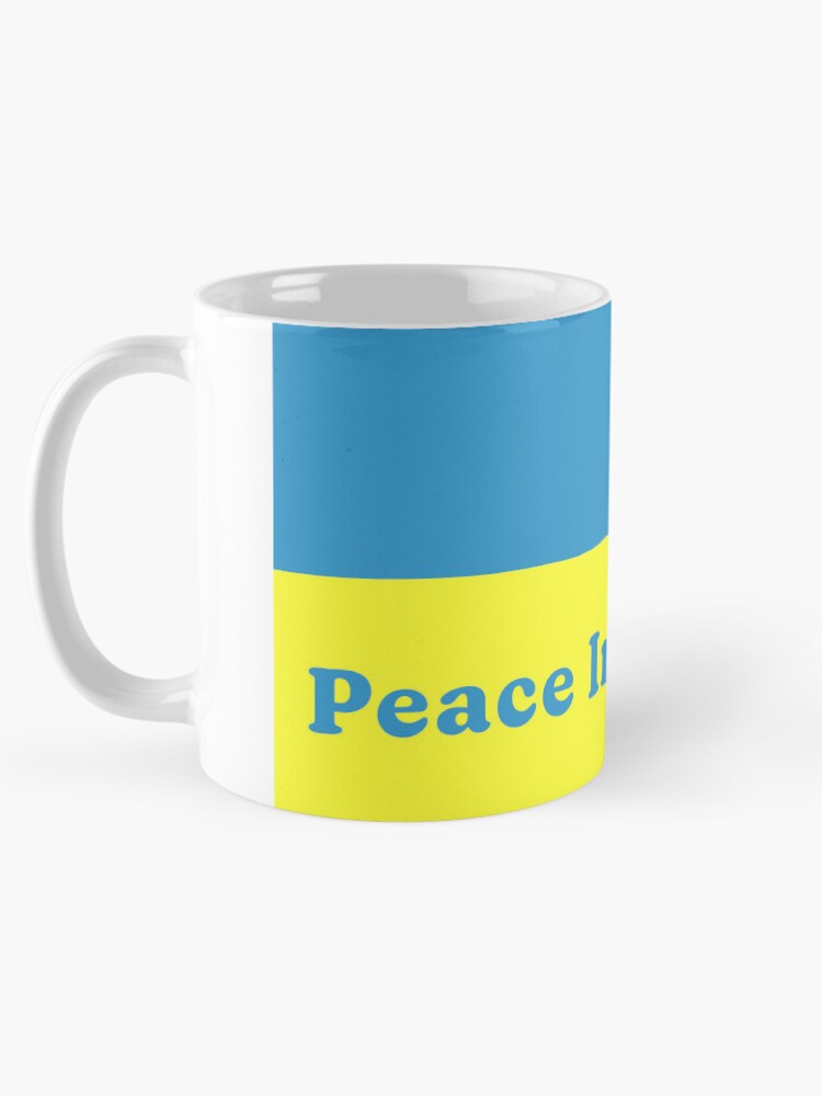 Thumbnail 5 of 6, Coffee Mug, Peace In Ukraine designed and sold by Normbot2000.